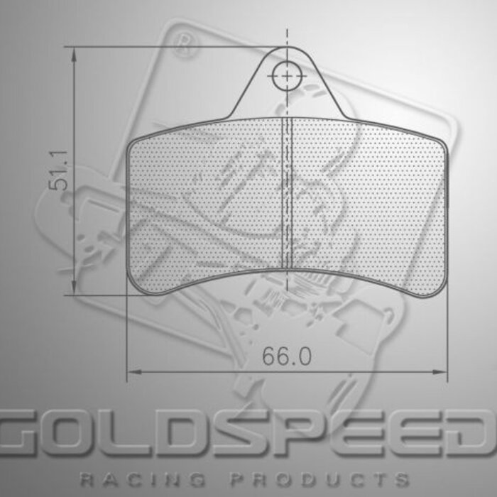 Goldspeed Goldspeed remblok set TOP KART TYPE REAR