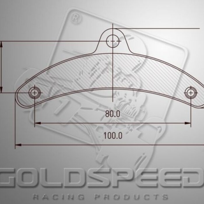 Goldspeed Goldspeed remblok set BIREL TYPE > 01 FRONT (14185)