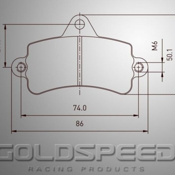 Goldspeed Goldspeed remblok set ZIP LIGHTNING HYDR-TOPKART TYPE