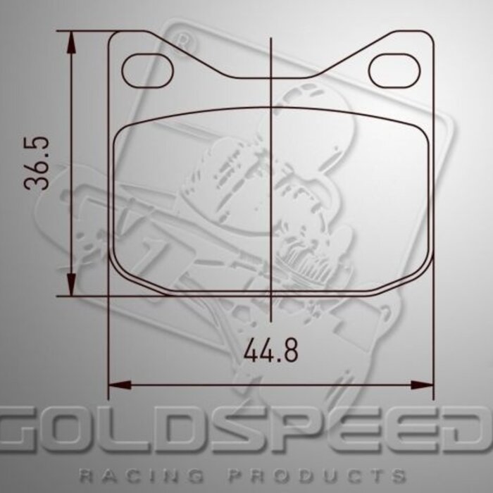 Goldspeed Goldspeed remblok set K-KART TYPE FRONT