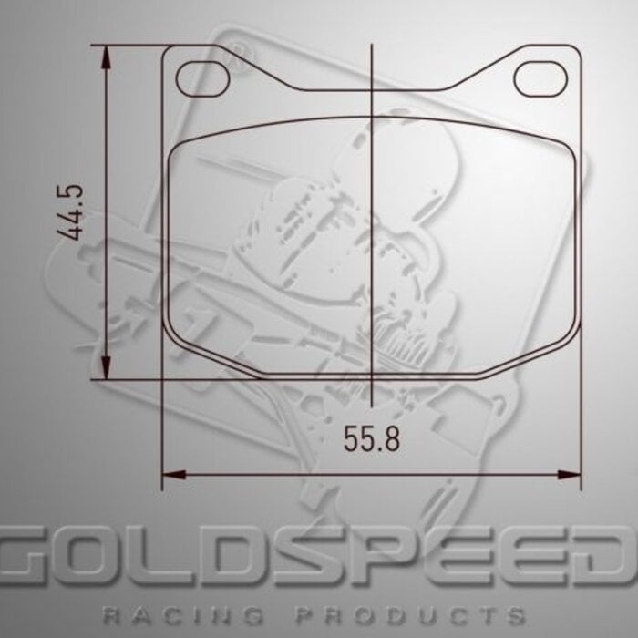 Goldspeed Goldspeed remblok set K-KART-MARANELLO-MS TYPE REAR