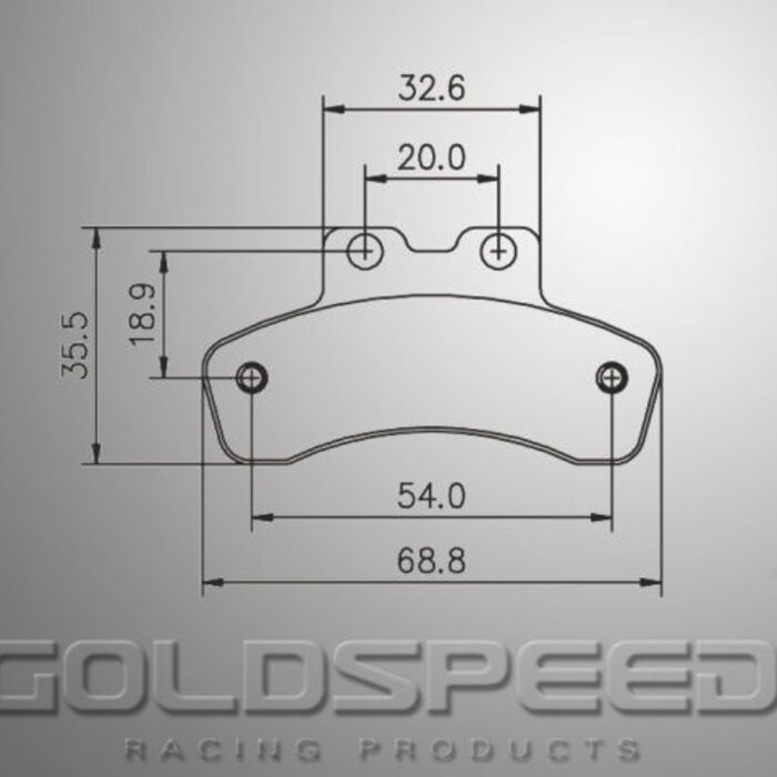 Goldspeed Goldspeed remblok set MADDOX-GILLARD TYPE FRONT