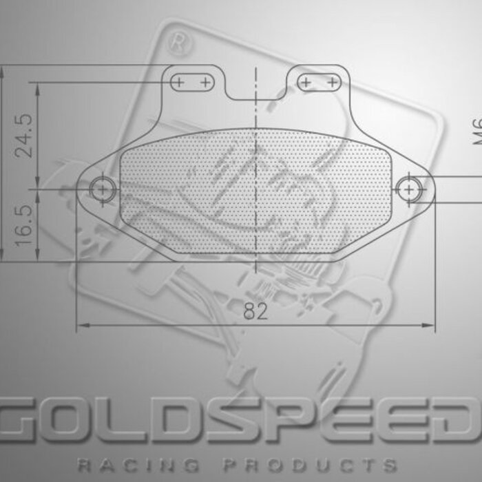 Goldspeed Goldspeed remblok set MADDOX GILLARD CHARLOTTE TYPE REAR