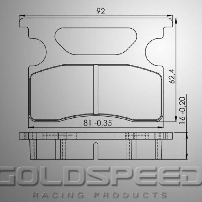 Goldspeed Goldspeed remblok set SODI TYPE (RENTAL COMPOUND)
