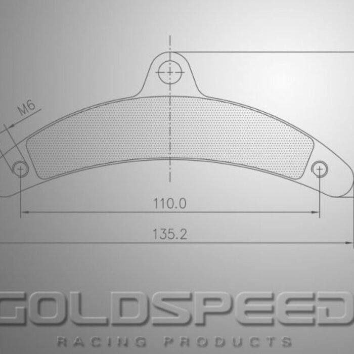 Goldspeed Goldspeed remblok set BIREL TYPE REAR WIDE HOLES
