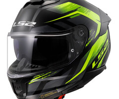LS2 LS2 FF808 Stream II Fury zwart/ fluor geel