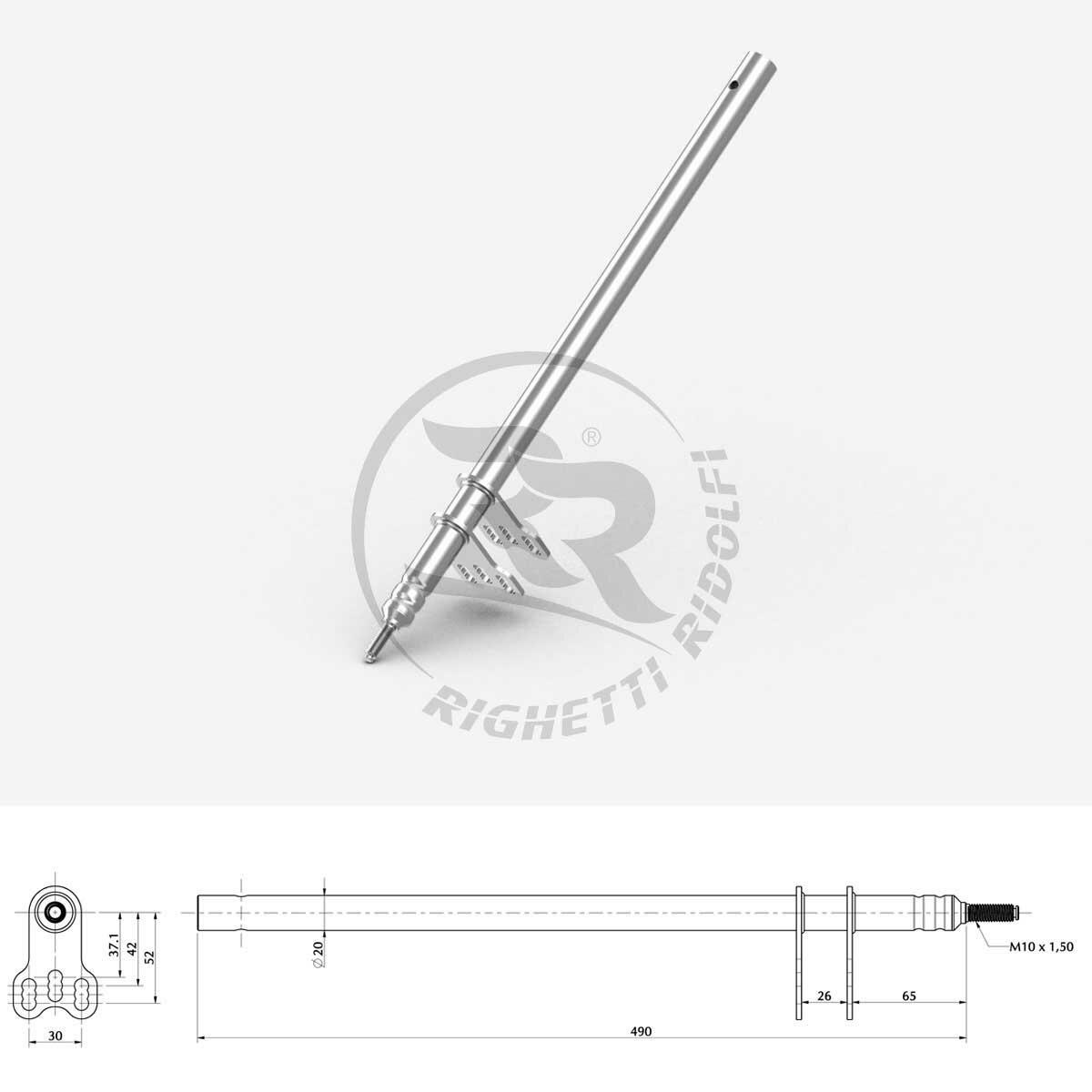 Righetti Ridolfi RR Stuurstang M10 L=490MM