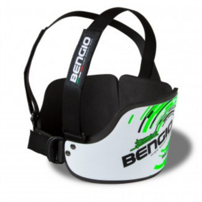 Bengio Bengio bumper rib beschermer wit / groen lady / dames model