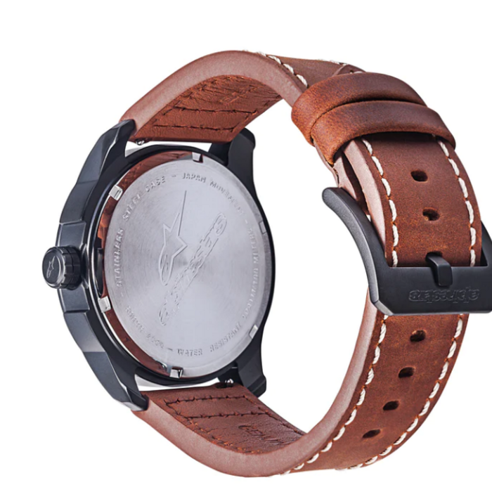 Alpinestars Alpinestars tech 3H Matt zwart / bruin leren strap