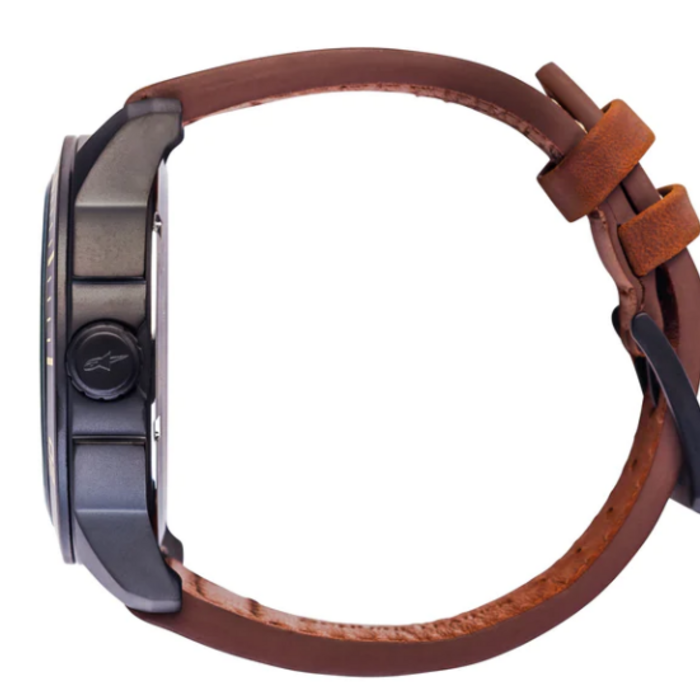 Alpinestars Alpinestars tech 3H Matt zwart / bruin leren strap