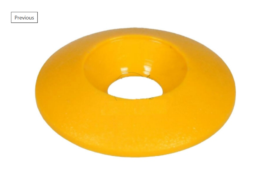 deKartshop.nl Plastic verzonken ring M8 Geel