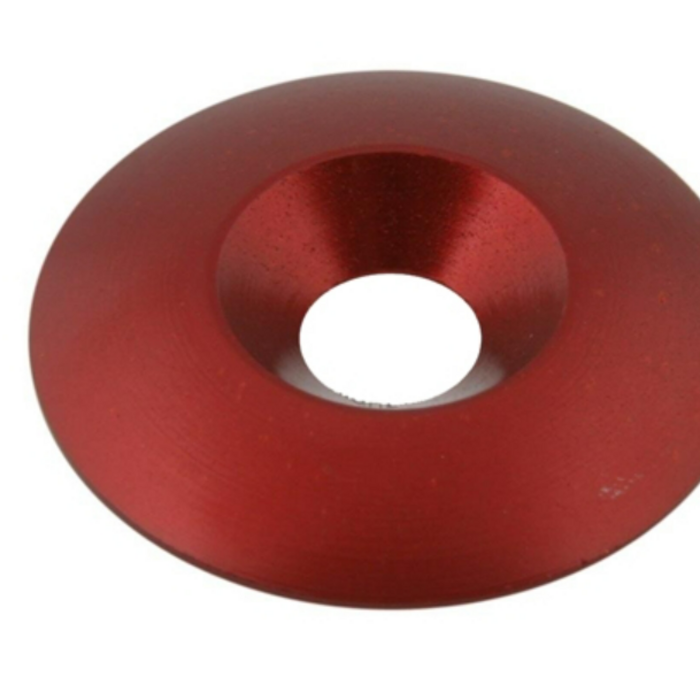 deKartshop.nl  Aluminium verzonken ring M8 x 34 MM rood