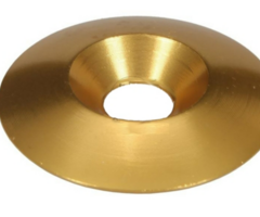 Kartsandparts Aluminium verzonken ring M8 x 34 MM goud kleurig