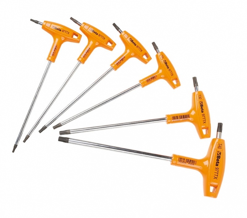 Beta Beta Haakse torx sleutel set 6 delig