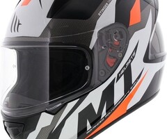 MT Helmets MT Helmets Stinger Brave Zwart / Fluor oranje