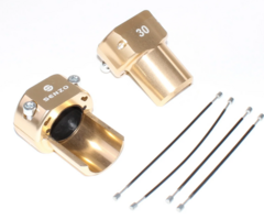 Senzo Senzo Achterbumper saver set 30MM Goud kleurig
