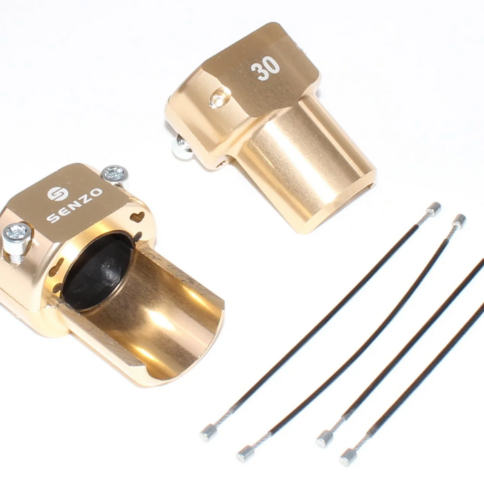 Senzo Senzo Achterbumper saver set 30MM Goud kleurig
