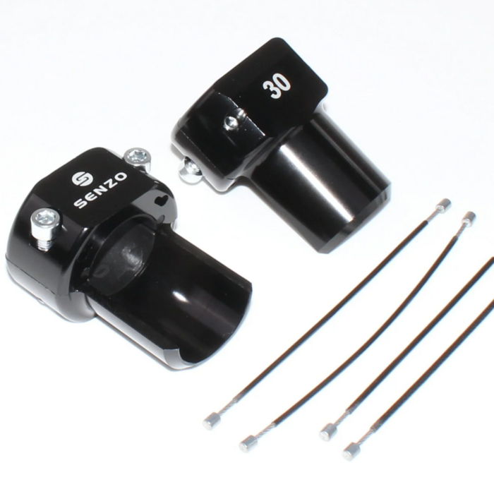 Senzo Senzo Achterbumper saver set 30MM Zwart