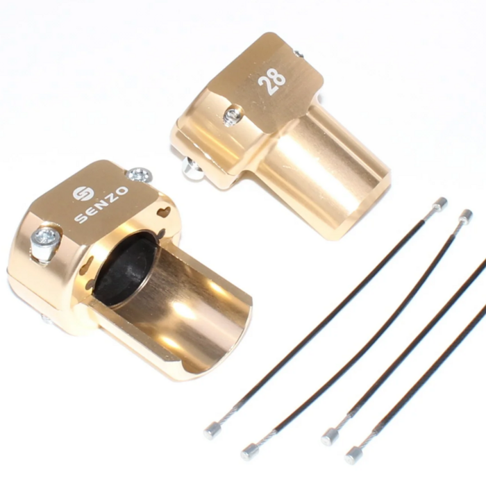 Senzo Senzo Achterbumper saver set 28MM Goud kleurig