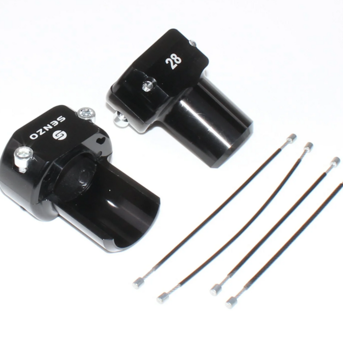 Senzo Senzo Achterbumper saver set 28MM zwart