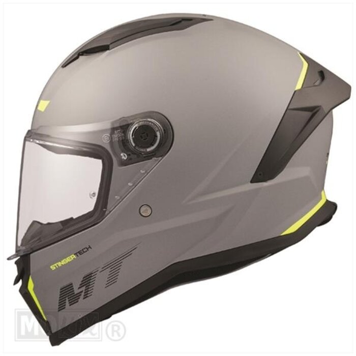 MT Helmets MT Helmets Stinger 2 matt grijs / fluor geel