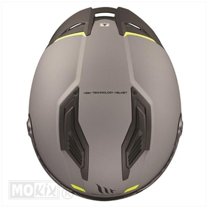 MT Helmets MT Helmets Stinger 2 matt grijs / fluor geel