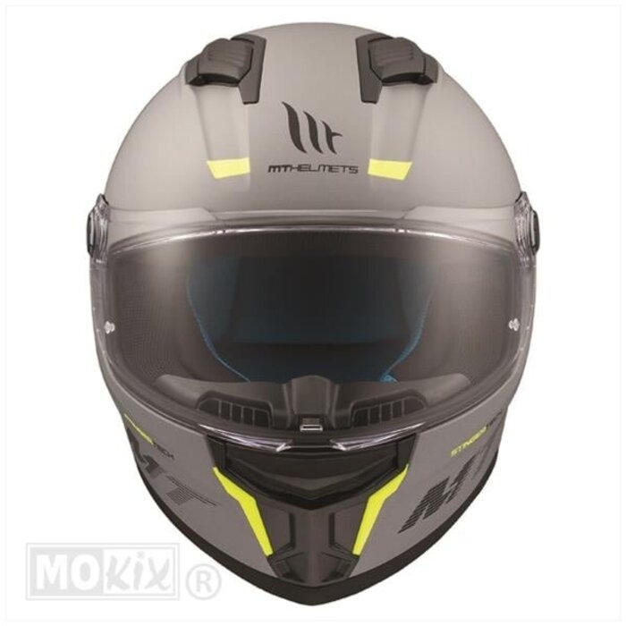 MT Helmets MT Helmets Stinger 2 matt grijs / fluor geel