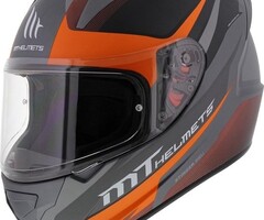 MT Helmets MT Helmets Stinger divided gunmetal fluor oranje
