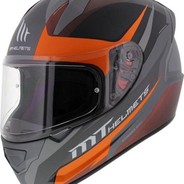MT Helmets MT Helmets Stinger divided gunmetal fluor oranje