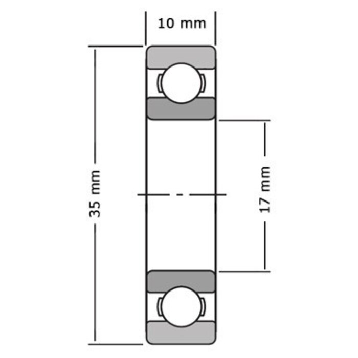 SKF SKF Lager voorvelg / voor naaf 17x10x35 6003-2RSH