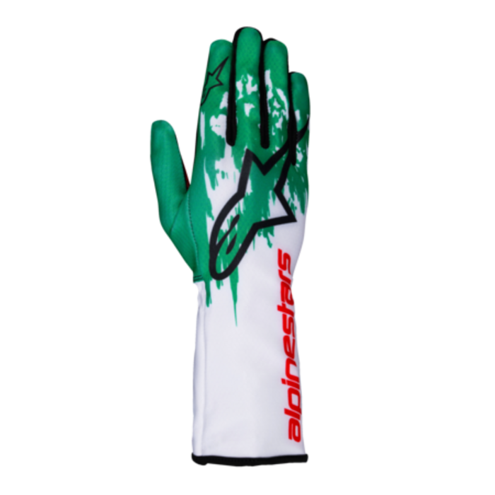 Alpinestars Alpinestars Tech 1-K V3 Wit / Groen / Rood (FIA- KARTING)