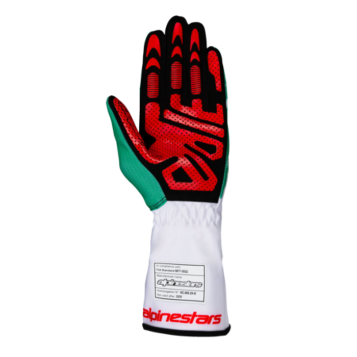 Alpinestars Alpinestars Tech 1-K V3 Wit / Groen / Rood (FIA- KARTING)