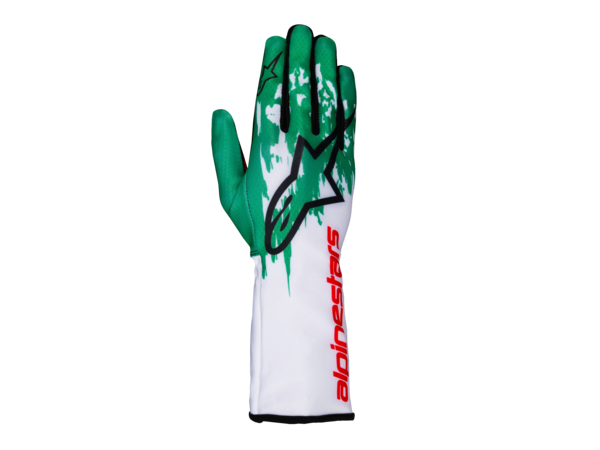 Alpinestars Alpinestars Tech 1-K V3 Wit / Groen / Rood (FIA- KARTING)