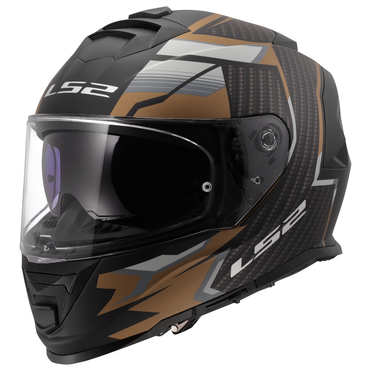 LS2 LS2 FF800 Storm II tracker matt zwart / Goud / grijs