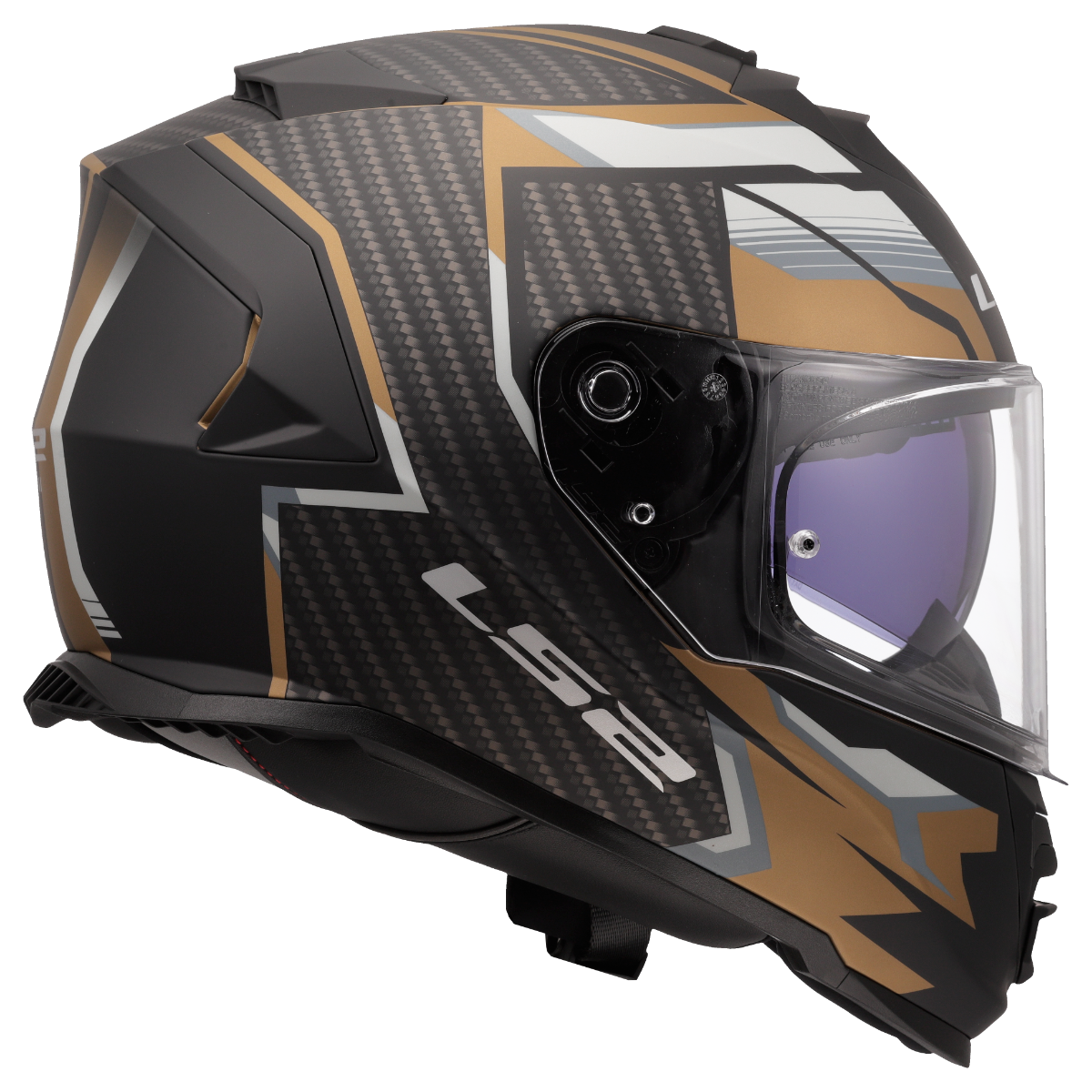 LS2 LS2 FF800 Storm II tracker matt zwart / Goud / grijs