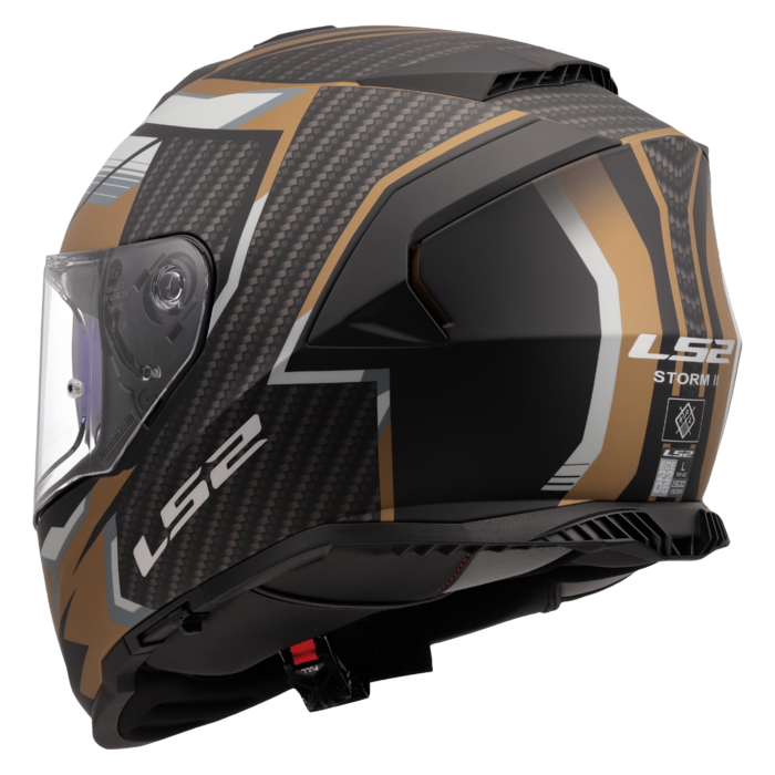 LS2 LS2 FF800 Storm II tracker matt zwart / Goud / grijs