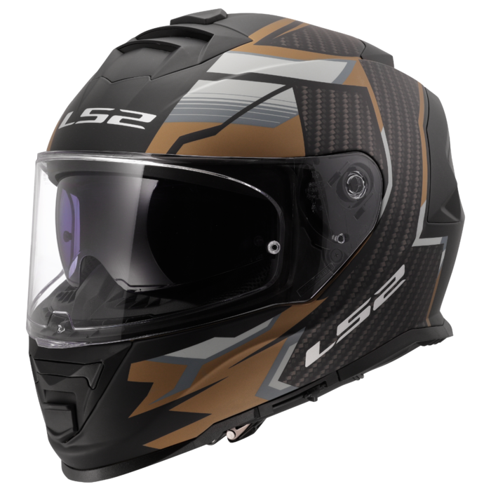 LS2 LS2 FF800 Storm II tracker matt zwart / Goud / grijs