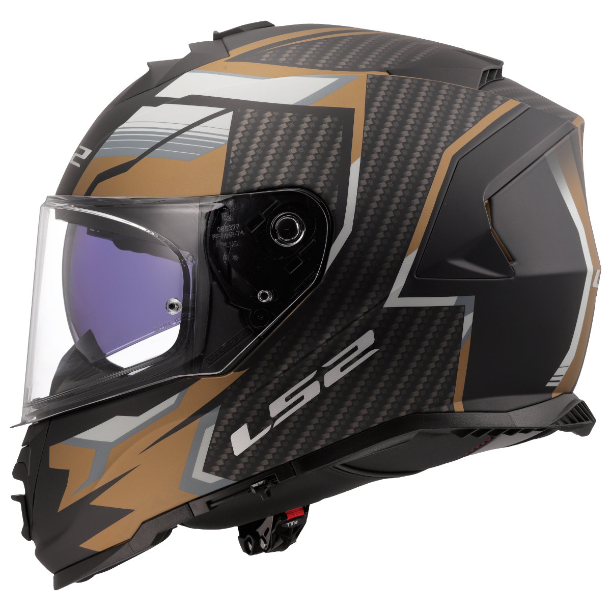 LS2 LS2 FF800 Storm II tracker matt zwart / Goud / grijs