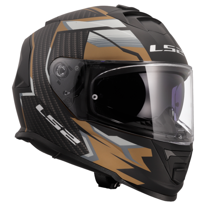 LS2 LS2 FF800 Storm II tracker matt zwart / Goud / grijs