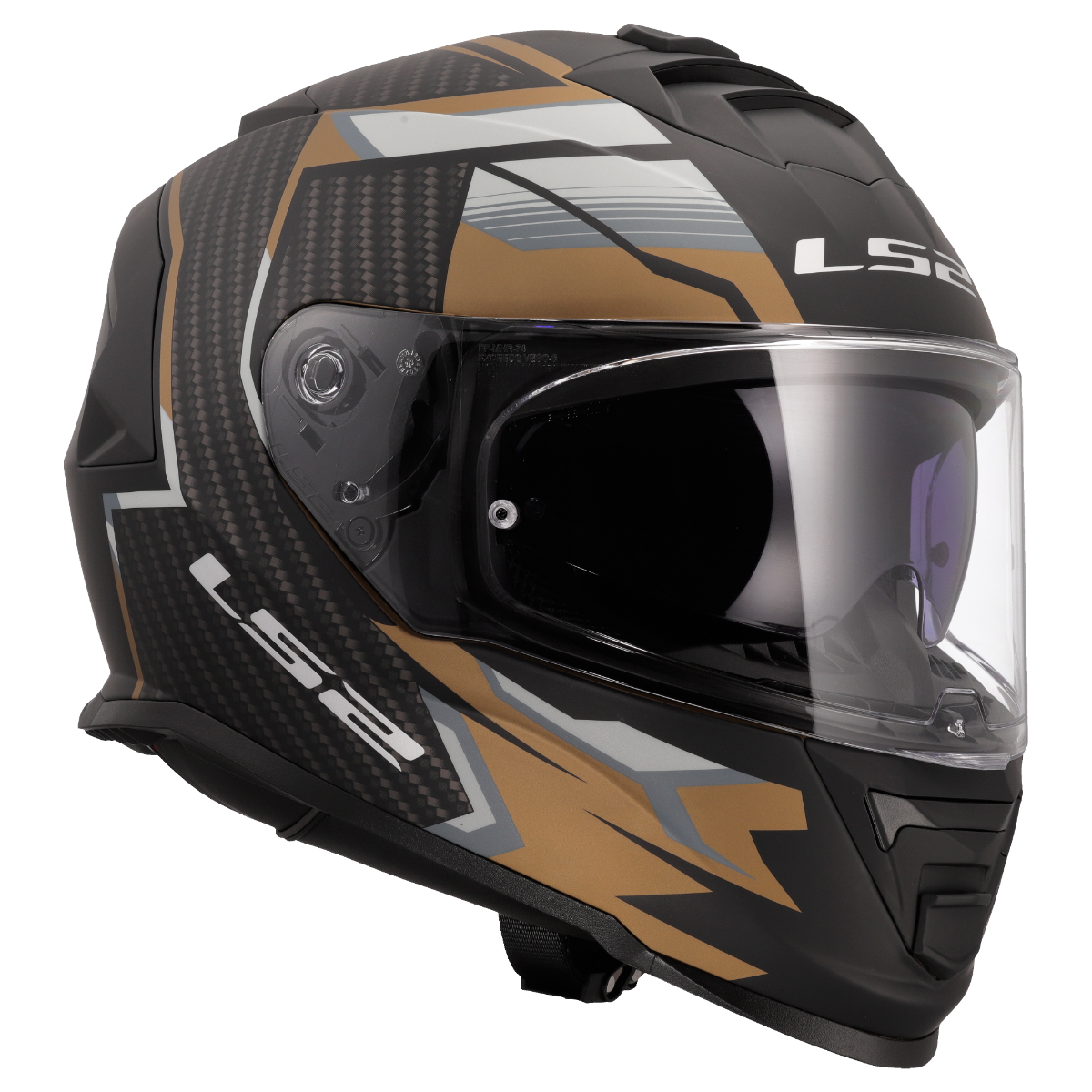 LS2 LS2 FF800 Storm II tracker matt zwart / Goud / grijs