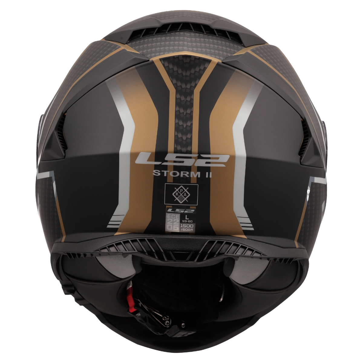 LS2 LS2 FF800 Storm II tracker matt zwart / Goud / grijs