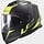 LS2 FF800 Strom II Nerve - Mat zwart / Fluor geel