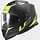 LS2 FF800 Strom II Nerve - Mat zwart / Fluor geel
