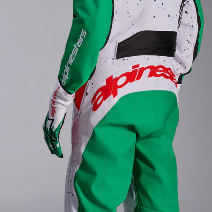Alpinestars Alpinestars KMX-9 V3 Graphic 6 Wit / groen / rood