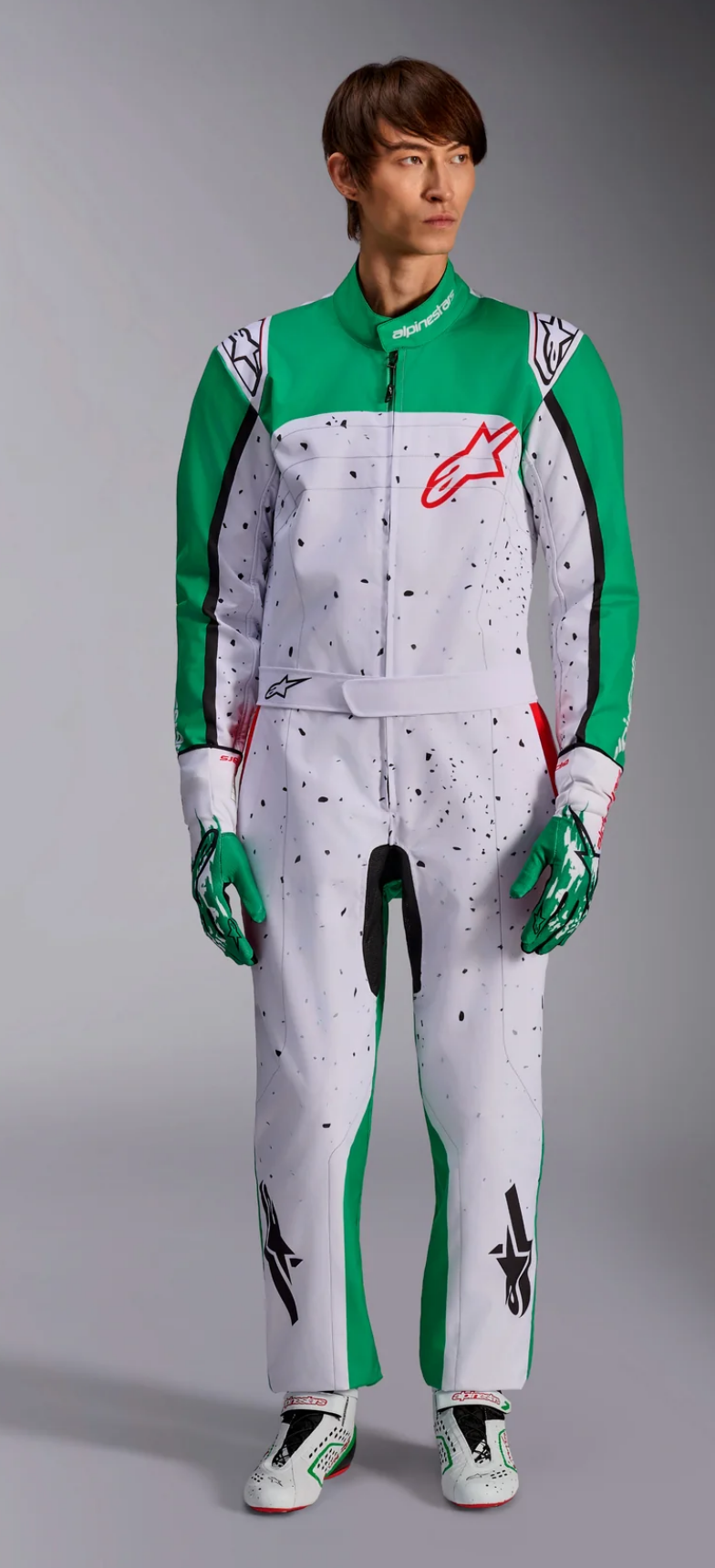 Alpinestars Alpinestars KMX-9 V3 Graphic 6 Wit / groen / rood