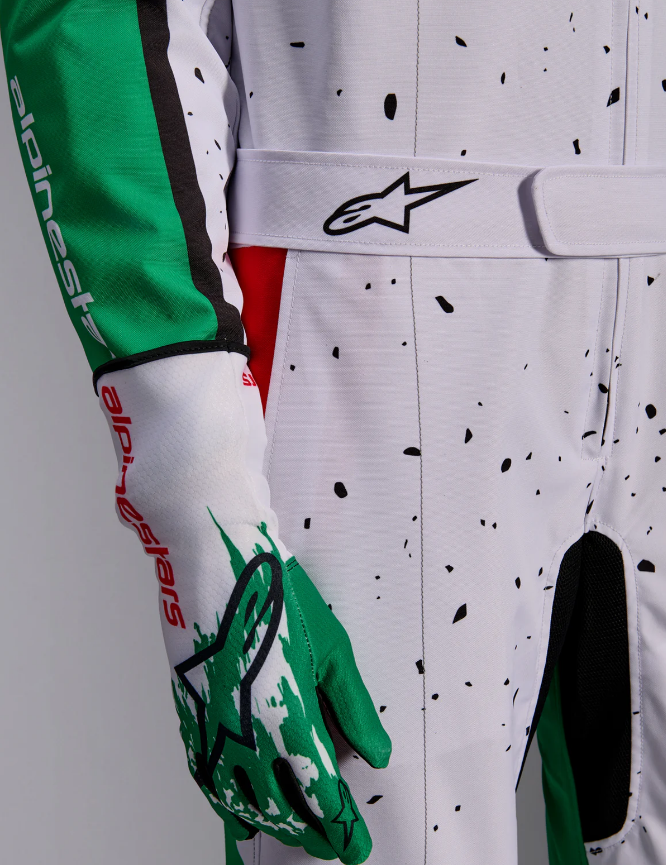 Alpinestars Alpinestars KMX-9 V3 Graphic 6 Wit / groen / rood