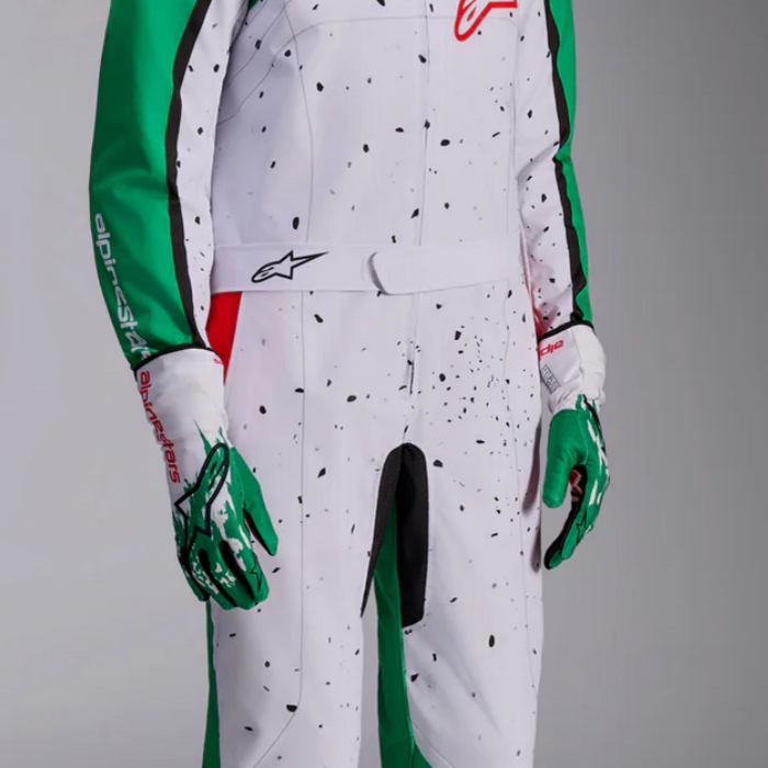 Alpinestars Alpinestars KMX-9 V3 Graphic 6 Wit / groen / rood