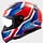 LS2 FF353 Rapid II Flitz Blauw / rood /wit