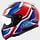 LS2 FF353 Rapid II Flitz Blauw / rood /wit