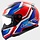 LS2 FF353 Rapid II Flitz Blauw / rood /wit